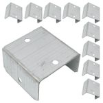 44mm & 50mm Fence Panel Clip Trellis Brackets Secure Galvanised Various Packs