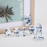 1:12 Dollhouse Miniature Accessory Ware 7PCS Mini Delicate Blue And White❀