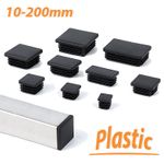 Rectangular Plastic End Caps Inserts Bungs Blanking Plugs Table Chair Feet Leg