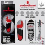 SORBOTHANE PRO ORTHOTIC INSOLES PRONATION SHOCK FOOT PAIN RUN GEL SHOE INSERTS