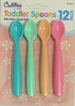 Toddler Spoons BPA Free 12 X  Baby/Infant Feeding Long Handle weaning Spoons