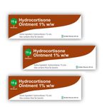 3 x Hydrocortisone Ointment 15g - Swelling Itching Skin Rash Bites ( Not Cream)