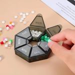 Weekly Daily Pill Box Organiser Tablet Medicine Storage Dispenser 7Day Night Uk.