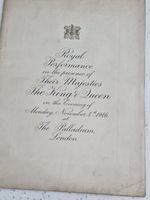 ROYAL VARIETY PERFORMANCE PROGRAMME 1946 - THE PALLADIUM LONDON.