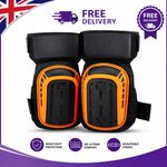 WrightFits Work Knee Pads Pair Heavy Duty Gel Cushion Knee Pad for Construction