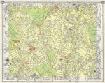 S LONDON Tooting Bec Streatham Balham Brixton Clapham Wandsworth Cmn 1965 map