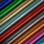 Chunky Glitter Fabric Plain Colours DIY Crafts Hair Bows A4 A5 Sheet Half Metre