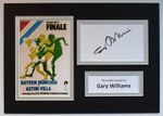 Gary Williams Signed Autograph A4 photo display Aston Villa European Cup 1982