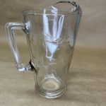 Vintage Pressed Glass Pitcher Mallard Duck Canadian Geese Hunting Wildlife 