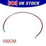 100cm Universal Motorcycle Brake Oil Hose Pipe Line Stainless Steel Braided Red