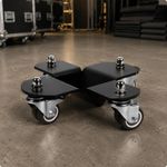 Piano Transport Cart Swivel Caster Wheels Piano Cart Black Metal Heavy Duty