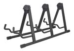 Triple Guitar Stand For Electric and Acoustic Guitars Fold Flat Design by Cobra