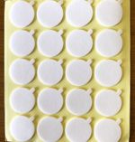 White Foam Dots Double Sided Glue Self Adhesive Sticky Stickers Fingerlift 20mm