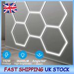 Hexagon LED Lighting Car Detail Garage Workshop Retail Light Honeycomb White