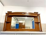 Stunning Arts & Crafts Style Edwardian Overmantle Solid Oak Mirror Circa 1905