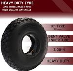 TYRE & INNER TUBE 3.00-4  (260x85) Innertube BENT VALVE Wheelbarrow sack truck