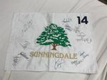 Rare, Signed Sunningdale Golf Club Hole 14 Flag, Ladies Golf [CN]