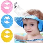 Baby Kids Child Shower Cap For Hair Wash Bath Soft Waterproof Protect Shield Hat