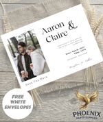 Personalised Custom Photo Wedding Reception Or Evening Invitations