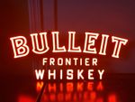 Bulleit Frontier Whiskey 24"x20" Neon Sign Light Lamp Beer Bar Glass Wall Decor