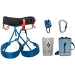 Black Diamond Men's Momentum Climbing Harness Package (Kingfisher)