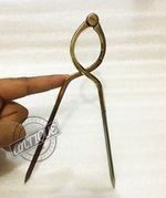 Vintage SHINY BRASS SILVER 8" LONG PARALLEL DRAFTING DIVIDERS COMPASS PROPO
