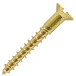 BRASS WOOD SCREWS COUNTERSUNK SLOTTED DIN97 SOLID SLOT No2 No4 No6 No8 No10 No12
