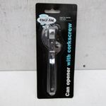 CHEF AID BOTTLE & CAN OPENER WITH CORKSCREW W2144
