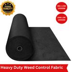 Weed Control Fabric Heavy Duty Ground Cover Membrane Sheet Garden Landscape