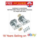CARDALE GARAGE DOOR ROLLER SPINDLES BRACKETS RETRACTABLE DOORS SLIDEAWAY ROLLERS
