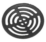 Grate Cover Outside Drain Gully Grid  6" 7" 8"  Black Cast Round Heavy Duty 