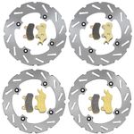 4x Front Rear Brake Disc Rotors Pads For Can-Am Maverick X3 MAX Turbo R RR 17-23