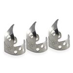 Ernie Ball Pickeys Metal Guitar & Banjo Finger Picks, 3-Pack