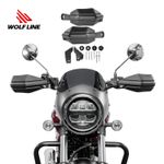 WOLFLINE Hand Guard Protector For Honda GB350/S 2023-2026 Shield Cover Black