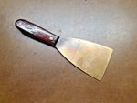 Vintage 3" Copper Safety Decorators Scrapper Tools Builders Wooden Wallpaper