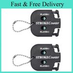 2Pcs Golf Score Indicator 2 Player Stroke Counter Clicker Portable Golf Handy Co