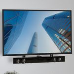 Wisfor Universal Soundbar Bracket Mount Under Above TV Holder for Samsung Sony