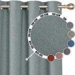 Thermal Thick Blackout Curtains Ready Made Eyelet Ring Top Curtain Pair Tiebacks