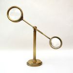 Antique C19th BRASS Collapsible Adjustable MICROSCOPE BULLSEYE Magnifier c1880