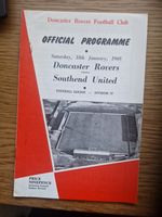Doncaster Rovers V Southend Utd  1968-9