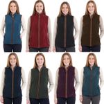 Hazy Blue Womens Ladies Sofia Full Zip Bodywarmer Gilet Fleece Waistcoat Outdoor