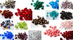 9 (mm) 10 (mm) CZECH GLASS TEARDROP/DROP BEADS - VARIOUS COLOURS/QUANTITIES