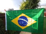 Large Brazil/Brazilian Flag 5ft x 3ft National South America Parades Football