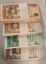 Mongolia 100x100(2014), 100X50(2019),100X 20(2018),100X 10(2020)Tugrik UNC
