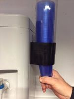 **NEW** MAGNETIC Cup Dispenser / Cup Holder WHITE/BLACK - Plastic / Paper BNIP  
