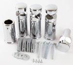 UNIVERSAL Brackets for Towel RAIL Radiator Bracket Flat or Curved Chrome