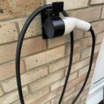 RH Type 2 EV Charger Holder 90 Degree Wall Mount Bracket Socket Electric Car