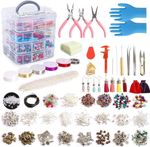 1960x Jewellery Making Supplies Kit Findings Beads Wire Pliers Repair Tools Set