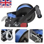 3000LBS MARINE HAND POWERED WINCH BOAT MARINE JET SKI CAR TRAILER & 10M WEBBING