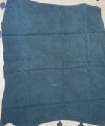 Cow Hide Leather sheet, Suede Leather Sheet Size 2 × 2 square foot approx, black